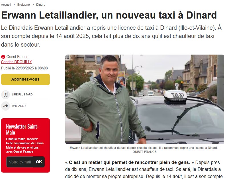 voiture - Taxi Erwann - dinard